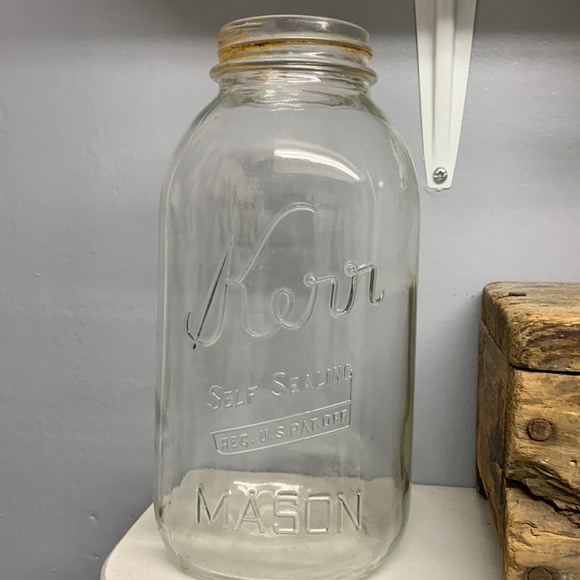 Other - Vintage Half Gallon Mason Jar